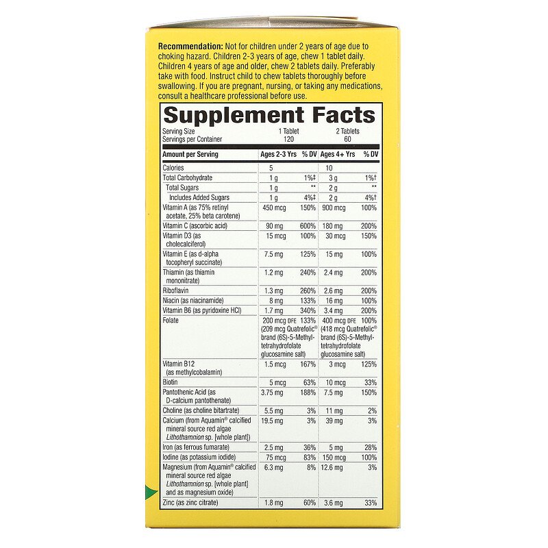 Nature's Way, Alive! Children's Chewable Multi-Vitamin, 120 Tablets - Ultimate Sup Singapore