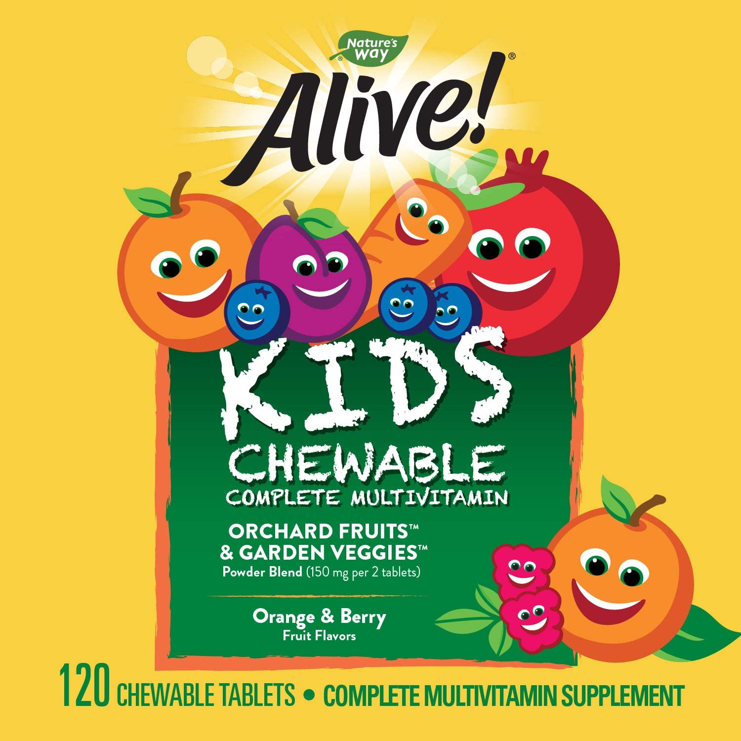 Nature's Way, Alive! Children's Chewable Multi-Vitamin, 120 Tablets - Ultimate Sup Singapore