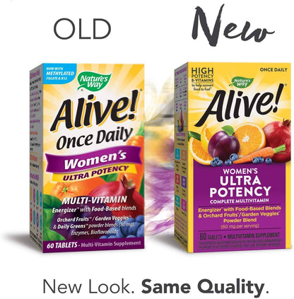 Nature's Way, Alive! Once Daily Women's Ultra Potency Multi-Vitamin, 60 Tablets - Ultimate Sup Singapore