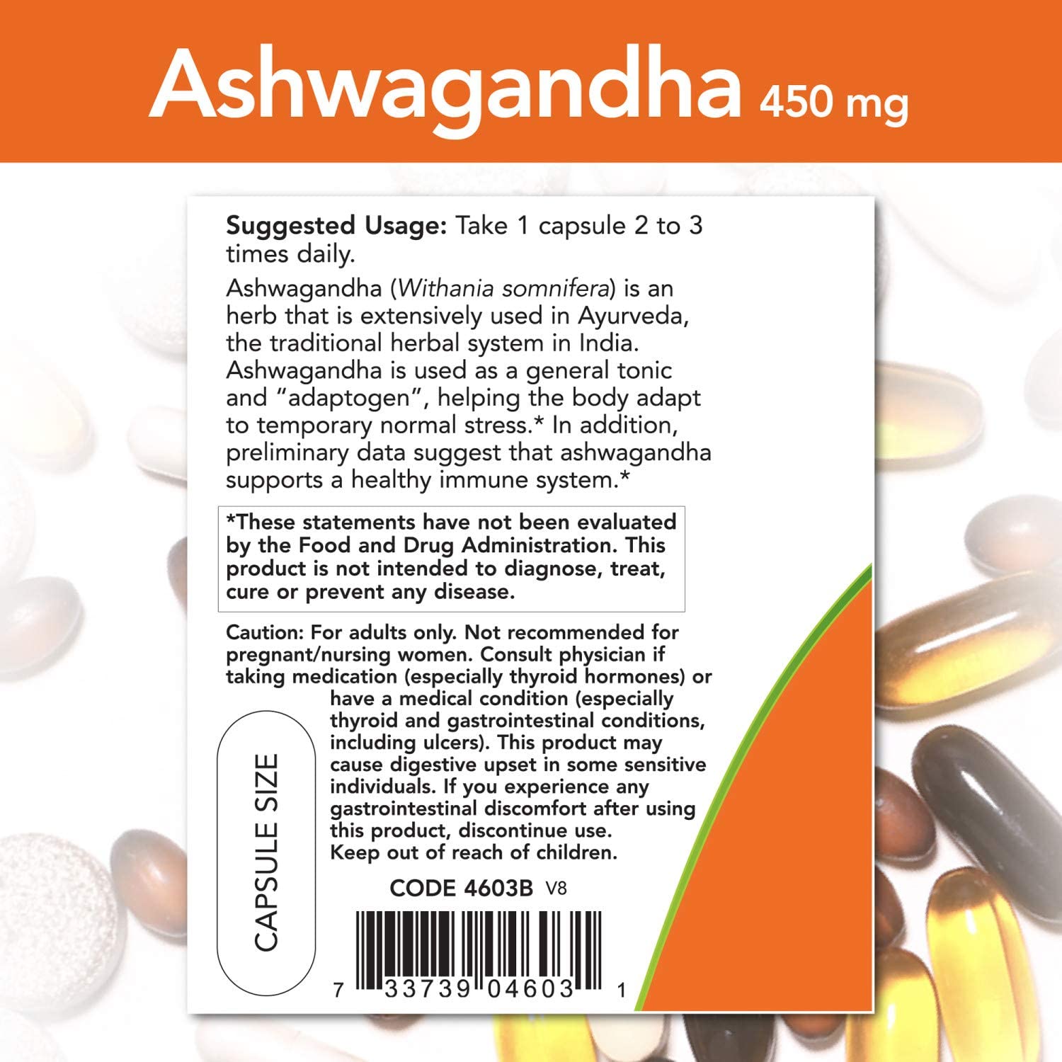 Now Foods, Ashwagandha Standardized Extract, 90 Veg Caps - Ultimate Sup Singapore