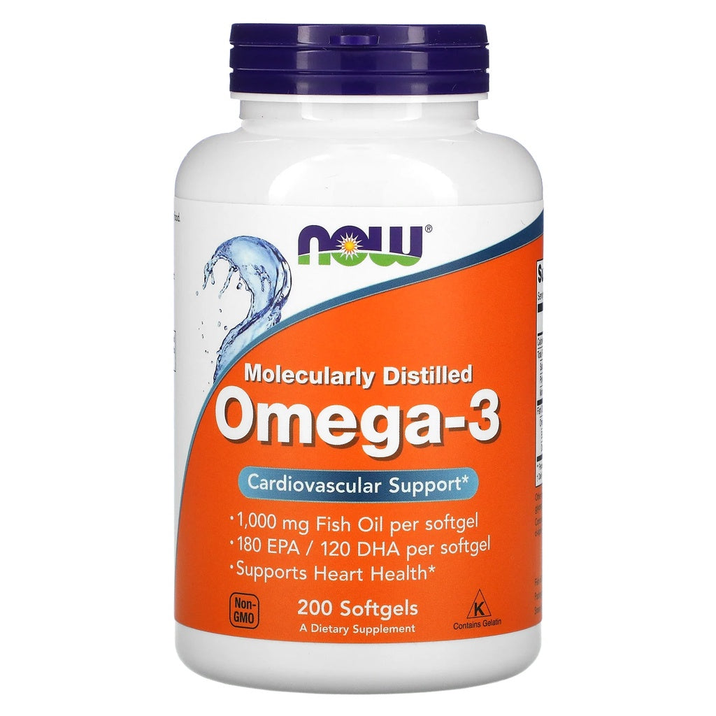 Now Foods, Omega-3, 200-500 Softgels - Ultimate Sup Singapore