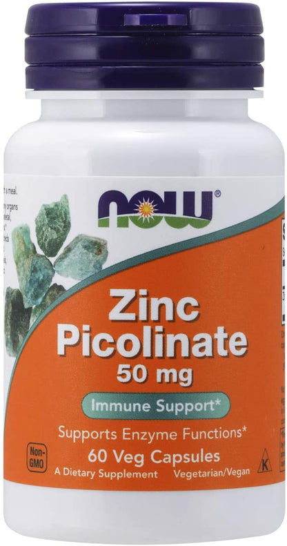 Now Foods, Zinc Picolinate, 50 mg, 60 -120 VegCaps/ Servings - Ultimate Sup Singapore