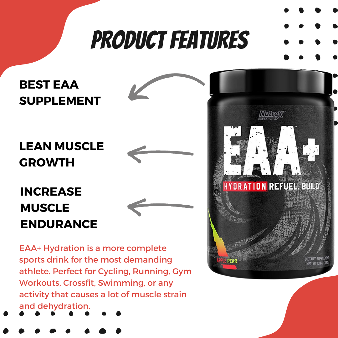 Nutrex Research, EAA Hydration, 390g - Ultimate Sup Singapore