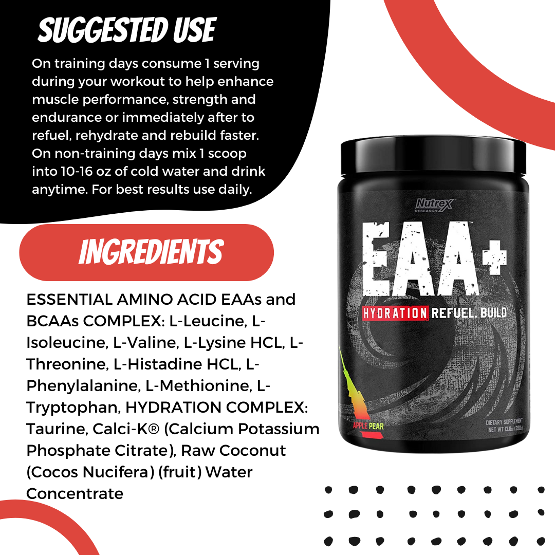 Nutrex Research, EAA Hydration, 390g - Ultimate Sup Singapore