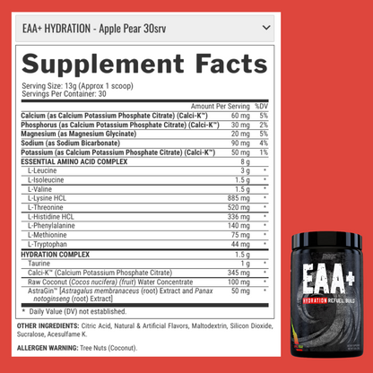 Nutrex Research, EAA Hydration, 390g - Ultimate Sup Singapore