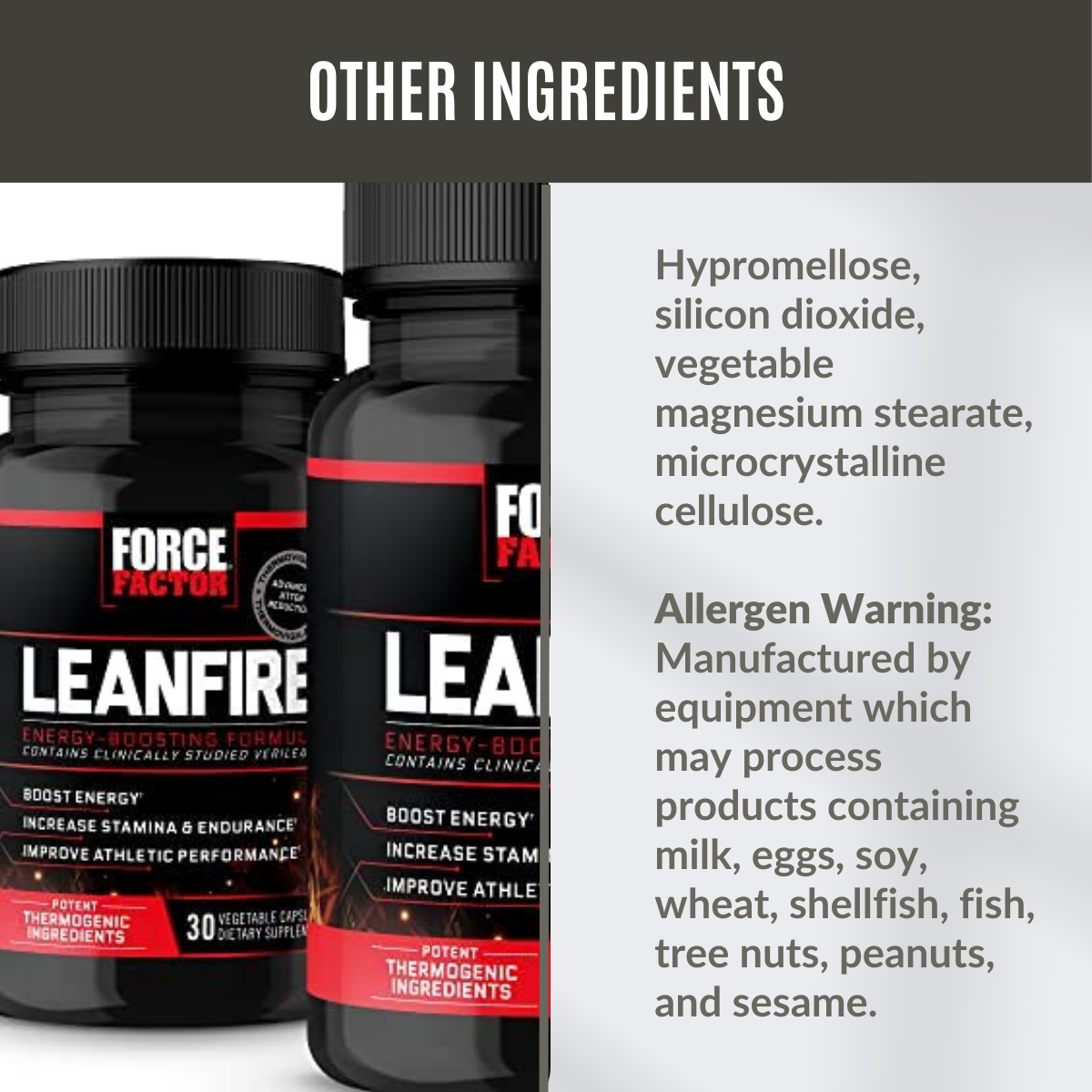 Force Factor, LeanFire, Fat Burner, 30 Capsules