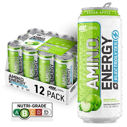 Optimum Nutrition, Amino Energy Drink, 3-12cans - Ultimate Sup Singapore