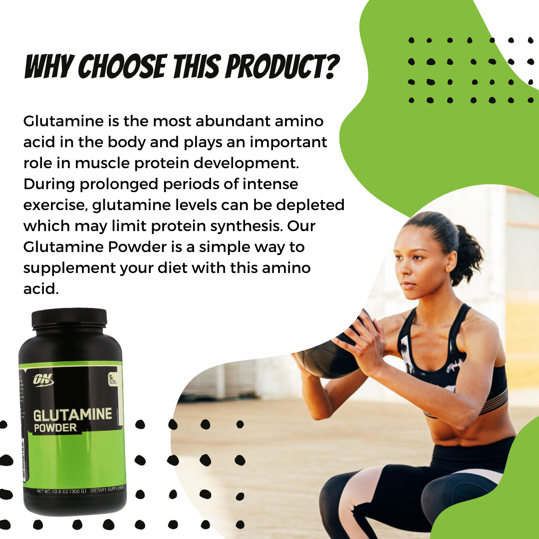 Optimum Nutrition, Glutamine Powder, 300g - Ultimate Sup Singapore