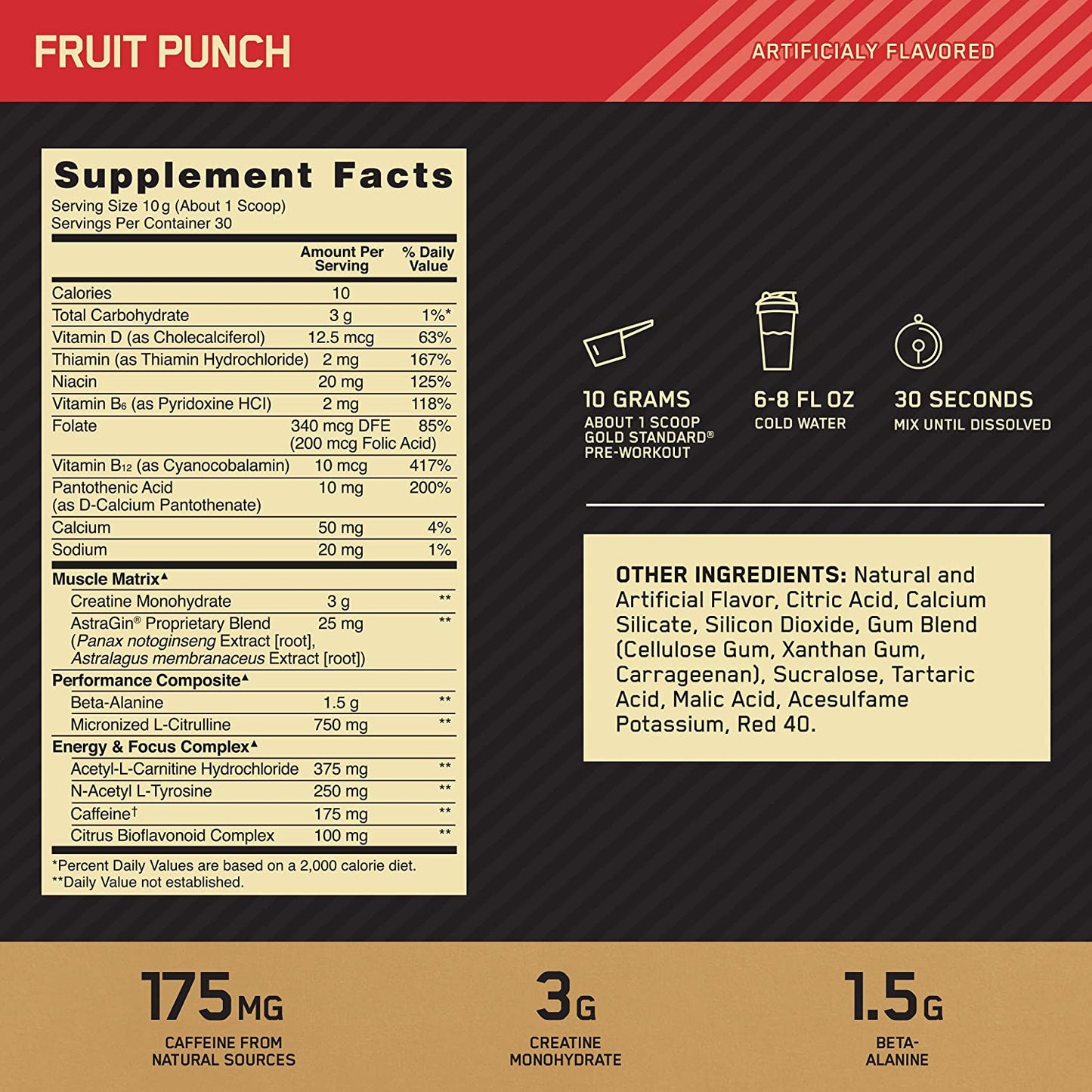 Optimum Nutrition, Gold Standard Pre Workout, 300g - Ultimate Sup Singapore