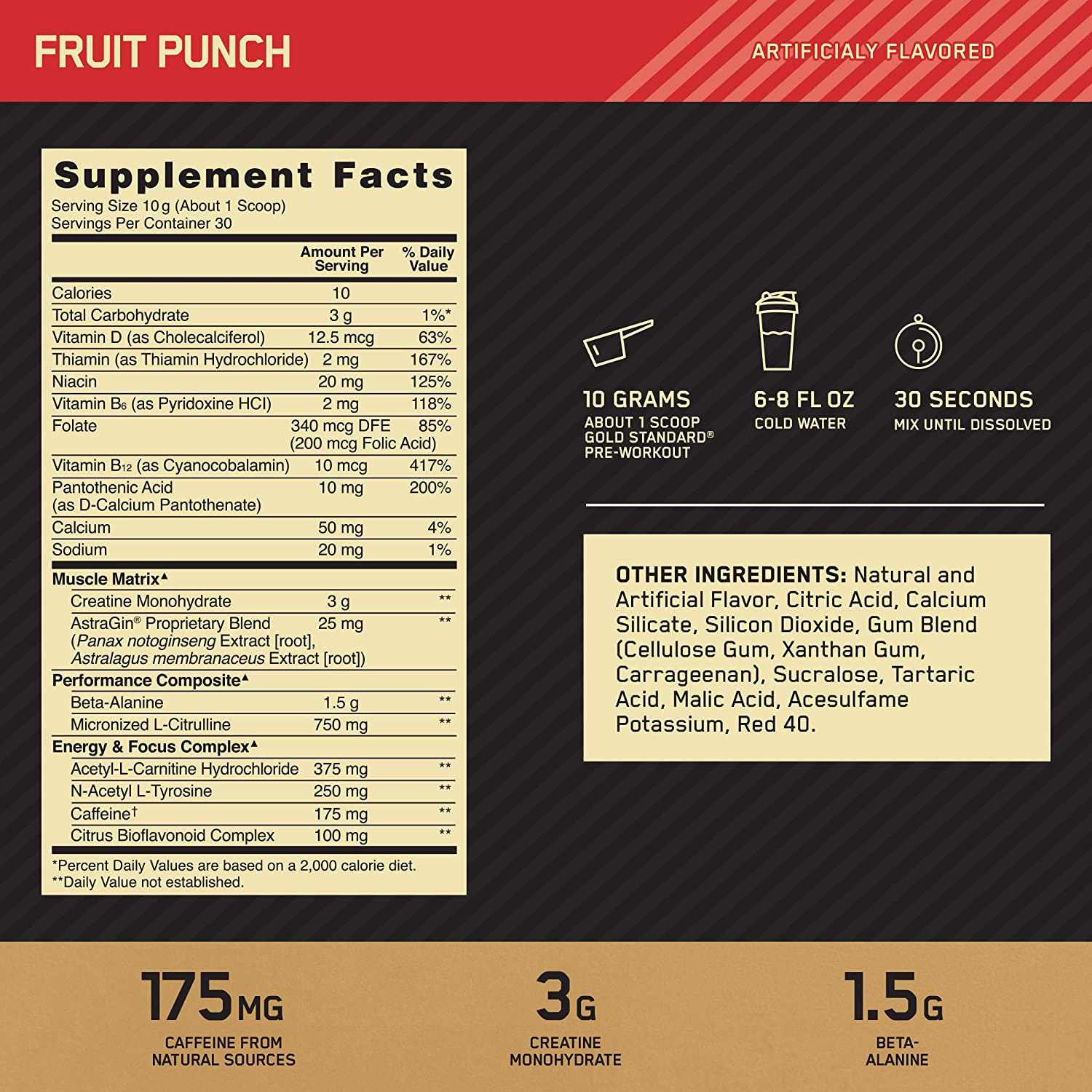 Optimum Nutrition, Gold Standard Pre Workout, 300g - Ultimate Sup Singapore