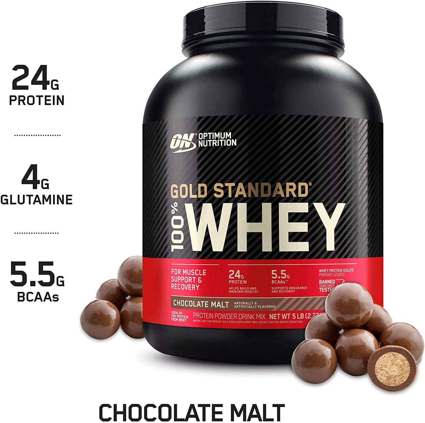 Optimum Nutrition, Gold Standard Whey Protein Powder, 1-10 lbs - Ultimate Sup Singapore