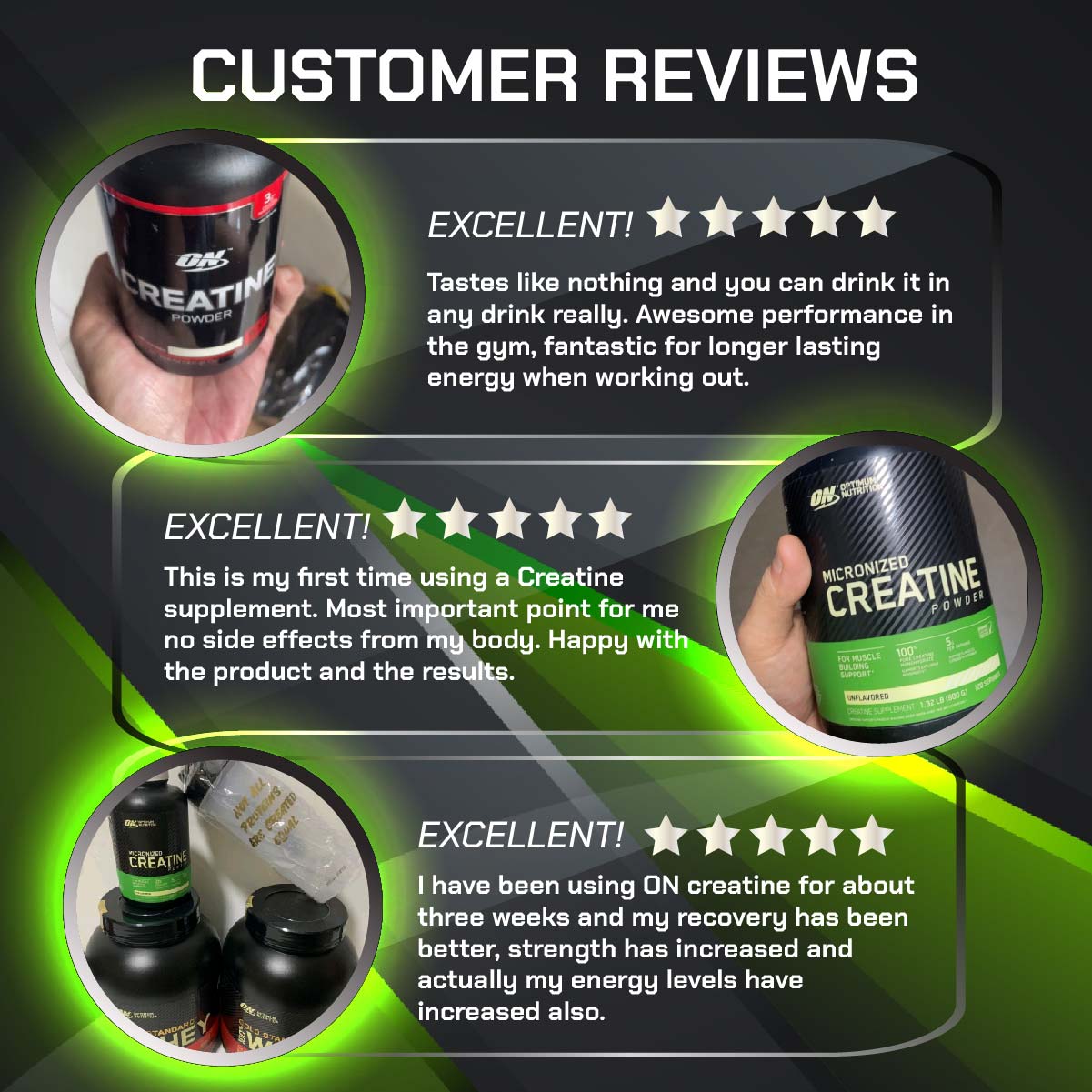 Optimum Nutrition, Micronized Creatine Powder, 60-240 sers - Ultimate Sup Singapore