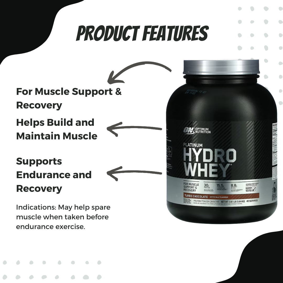 Optimum Nutrition, Platinum Hydro Whey, 1.8-3.61 lbs - Ultimate Sup Singapore