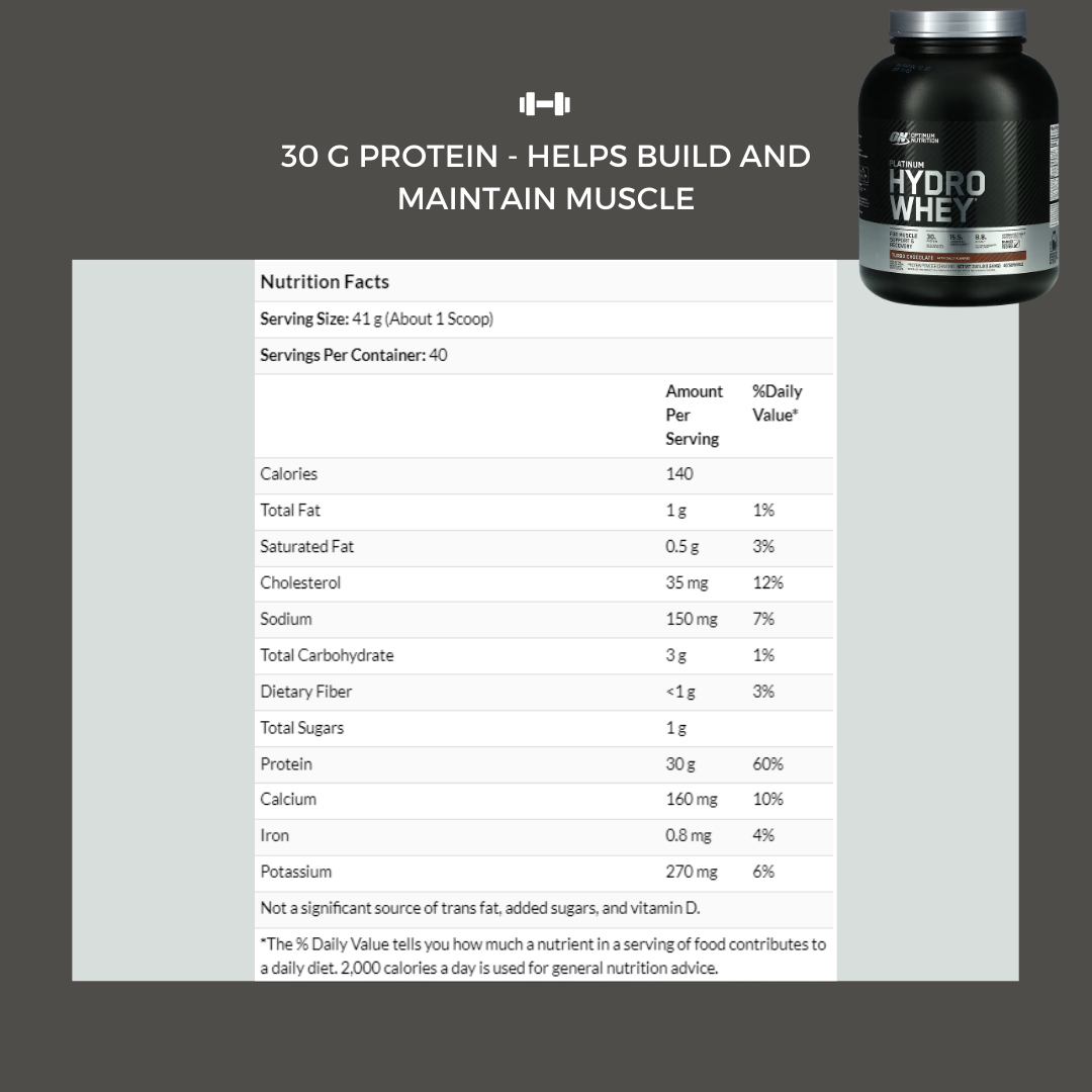 Optimum Nutrition, Platinum Hydro Whey, 1.8-3.61 lbs - Ultimate Sup Singapore