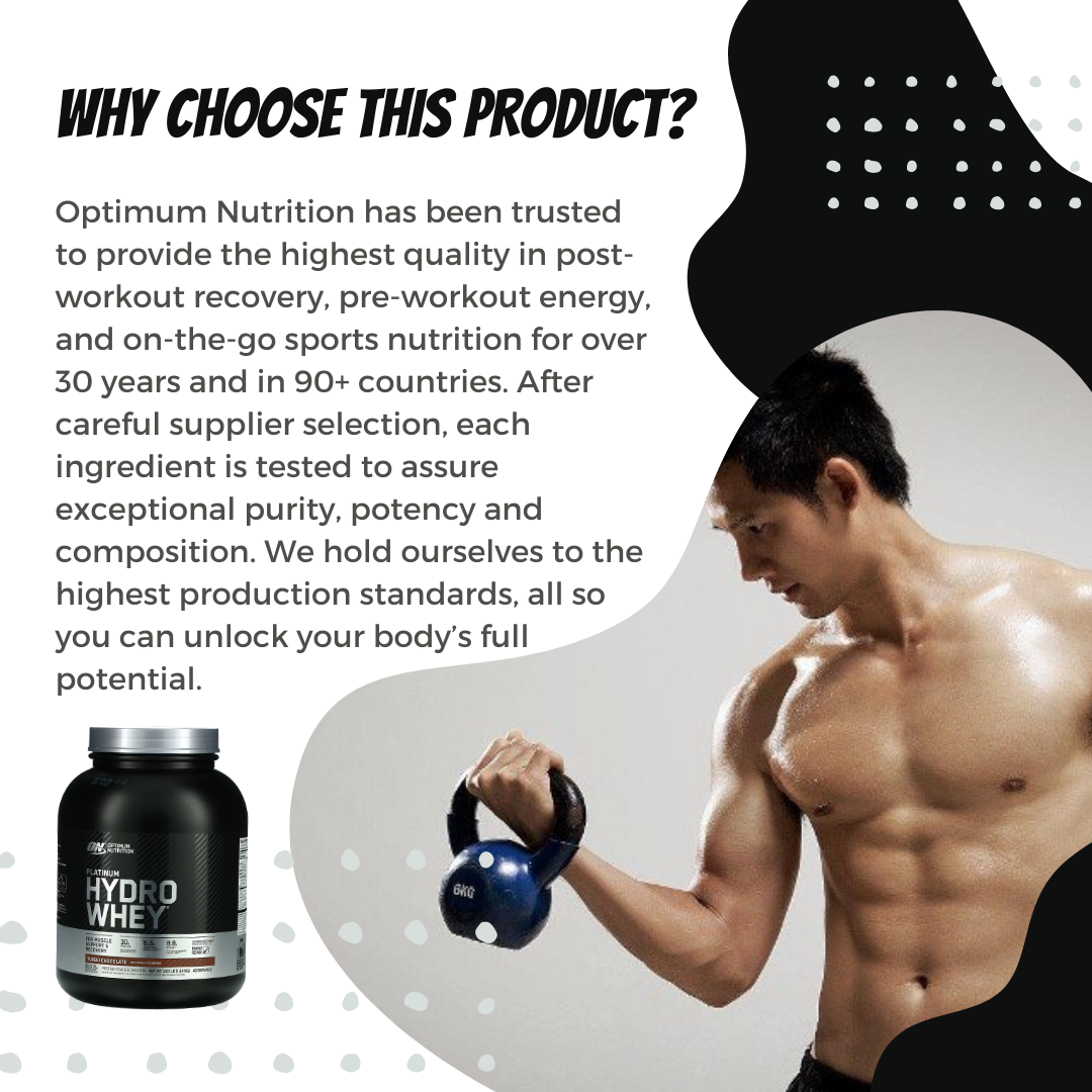 Optimum Nutrition, Platinum Hydro Whey, 1.8-3.61 lbs - Ultimate Sup Singapore
