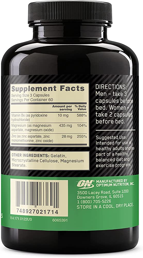 Optimum Nutrition, ZMA, 180 Capsules - Ultimate Sup Singapore