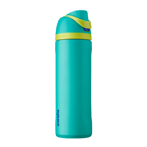 Owala, FreeSip Insulated Stainless Steel Blender Bottle w Locking Push Button Lid, 19oz - 24oz - 32oz - 40oz - Ultimate Sup Singapore
