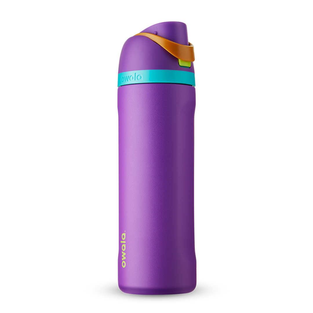 Owala, FreeSip Insulated Stainless Steel Blender Bottle w Locking Push Button Lid, 19oz - 24oz - 32oz - 40oz - Ultimate Sup Singapore