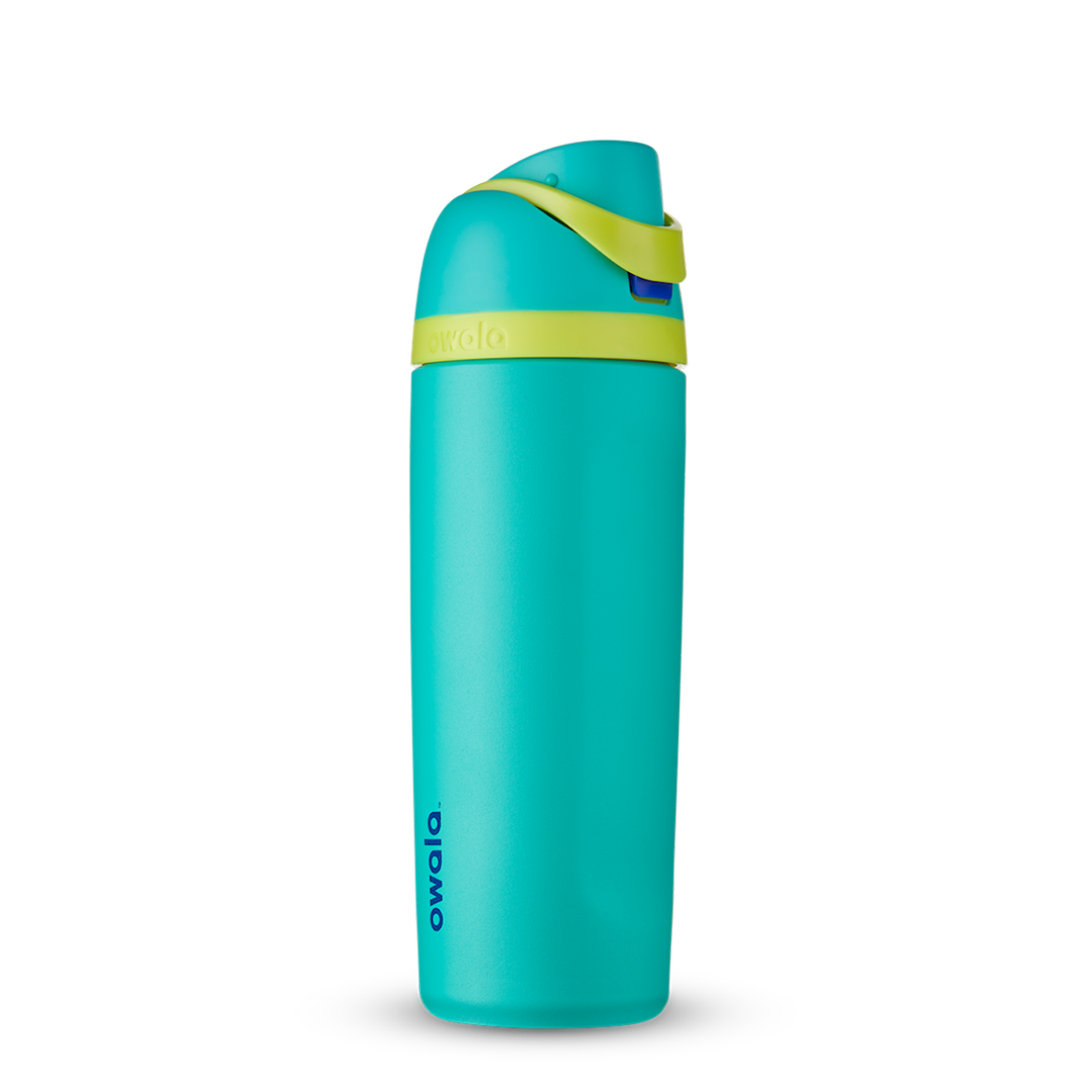 Owala, FreeSip Insulated Stainless Steel Blender Bottle w Locking Push Button Lid, 19oz - 24oz - 32oz - 40oz - Ultimate Sup Singapore