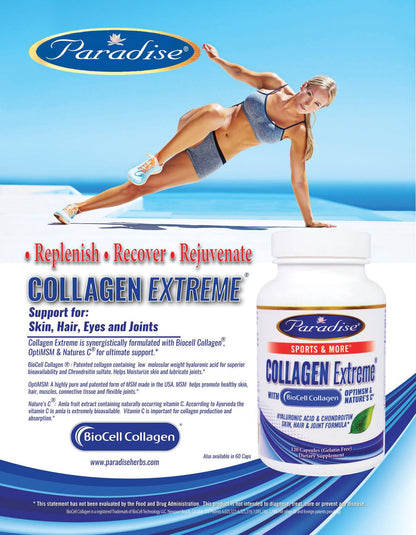 Paradise Herbs, Collagen Extreme with BioCell Collagen, 120 Capsules - Ultimate Sup Singapore