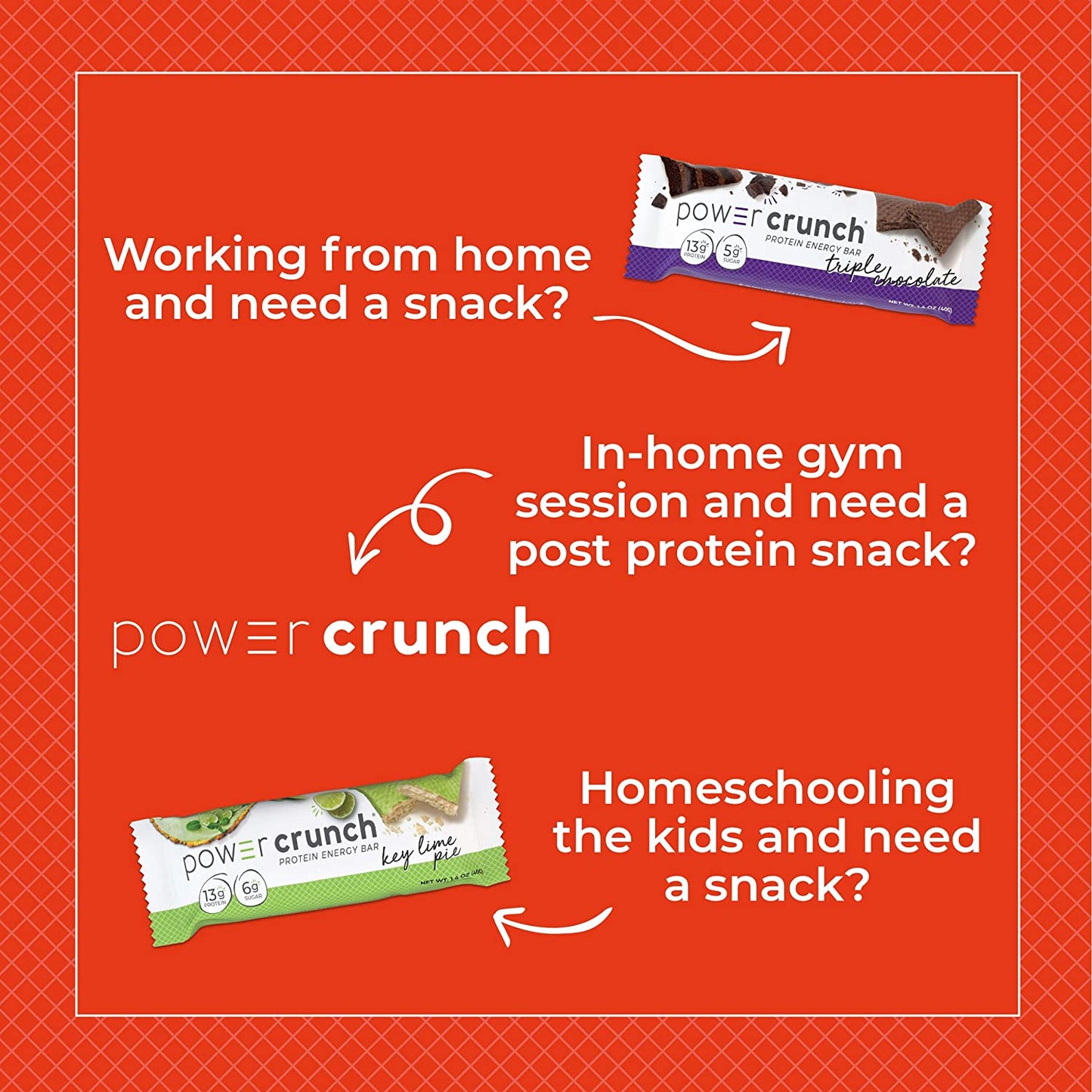 Power Crunch, Protein Bar Energy, Protein Worth Craving, High Protein, 3-12 Energy Bar, 40g Each, 13g Protein - Ultimate Sup Singapore