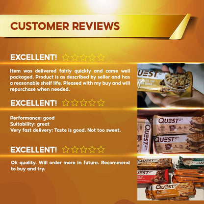 Quest Nutrition, Protein Bar – 12 Bars - Ultimate Sup Singapore