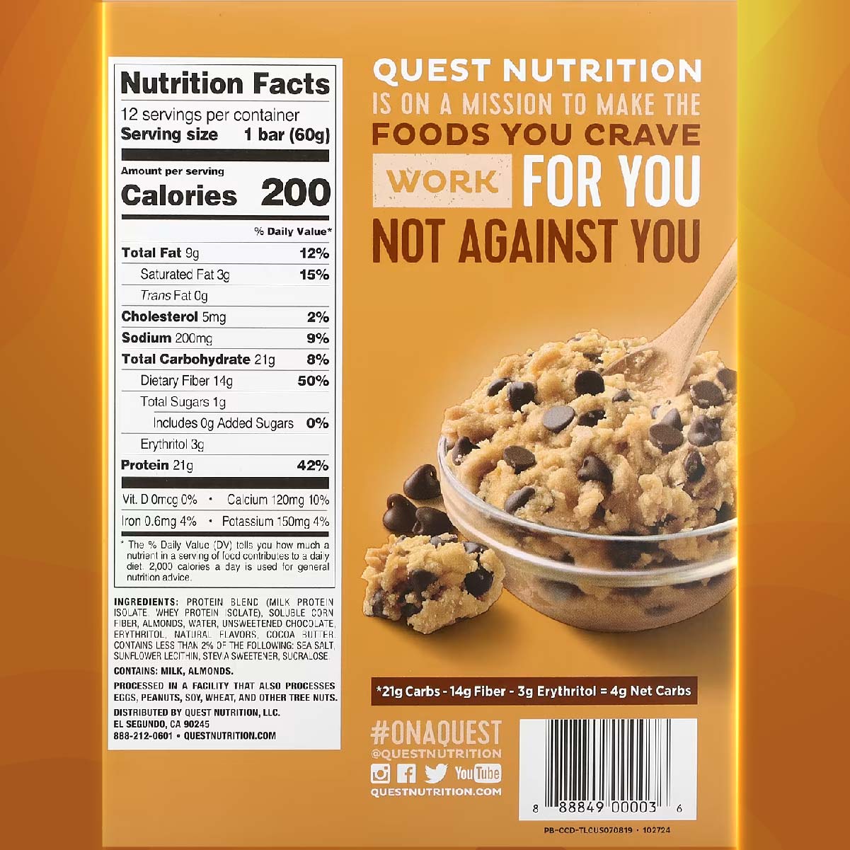 Quest Nutrition, Protein Bar – 12 Bars - Ultimate Sup Singapore