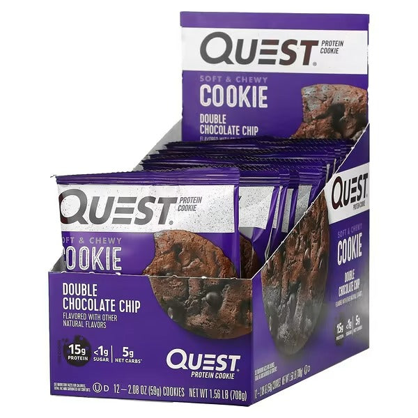Quest Nutrition, Protein Cookie, 12 Pack, 59g Each - Ultimate Sup Singapore