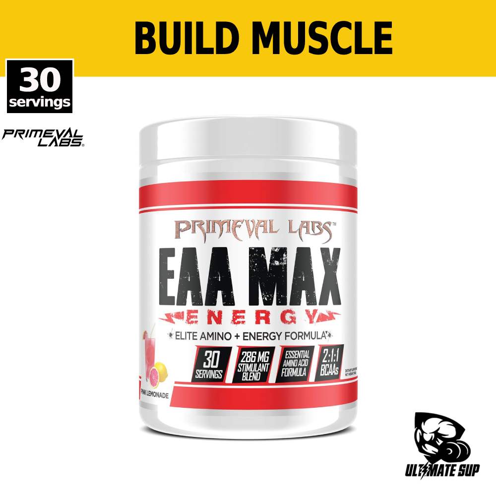 Primeval Labs EAA Max Energy To Build Muscle, Boost Energy, Support Digestive System, 30 Servings - Ultimate Sup Singapore