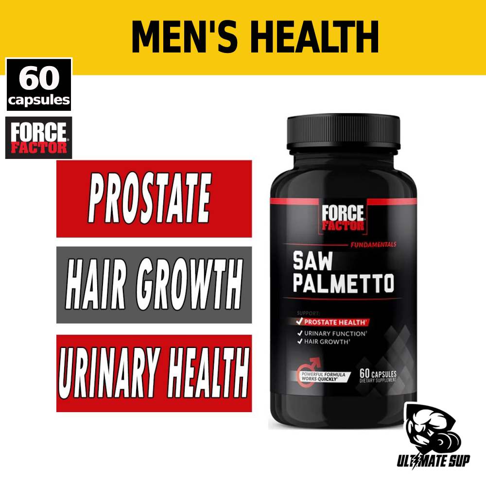 Force Factor, Saw Palmetto, Prostate, Prostate Supplement, Promote Hair Growth, 60 Capsules - Ultimate Sup Singapore