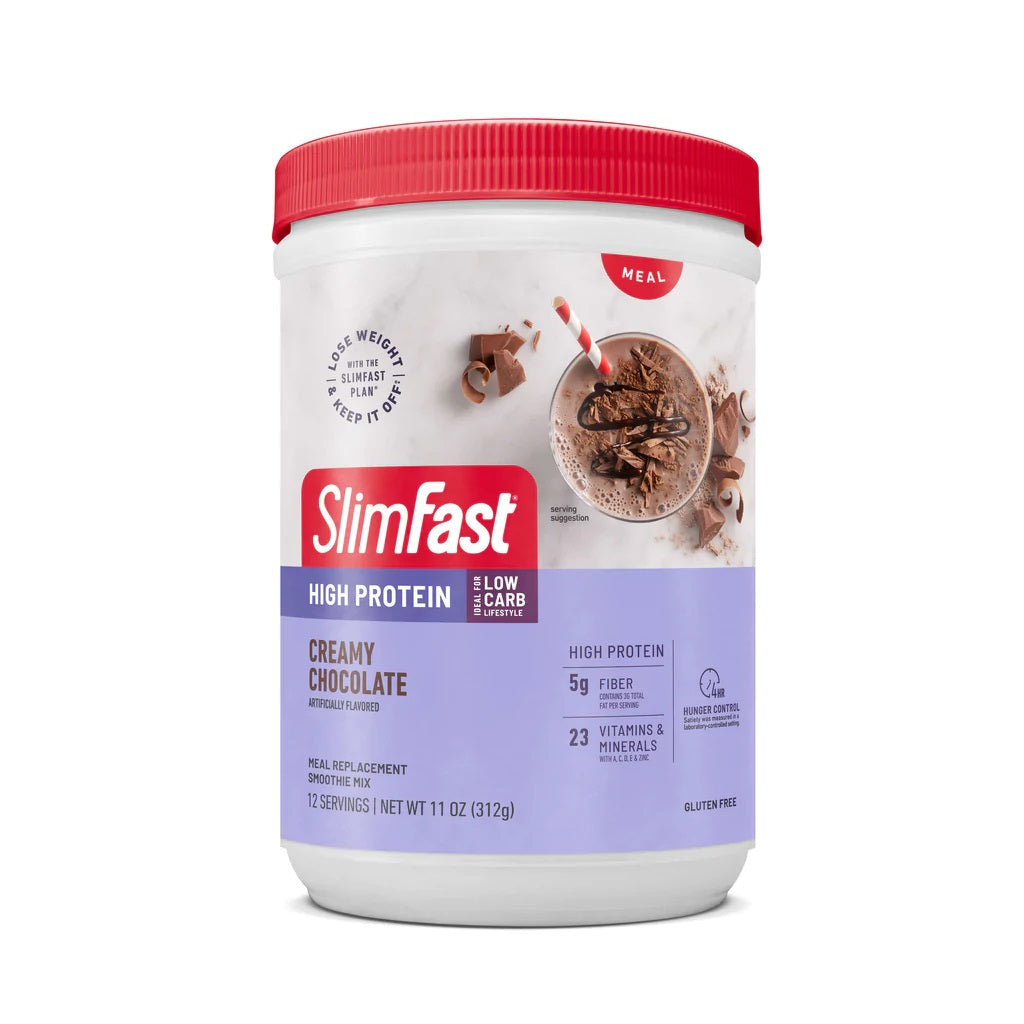 SlimFast High Protein Nutrition Smoothie Mixes 12 Serving Canister - 312g - Ultimate Sup Singapore