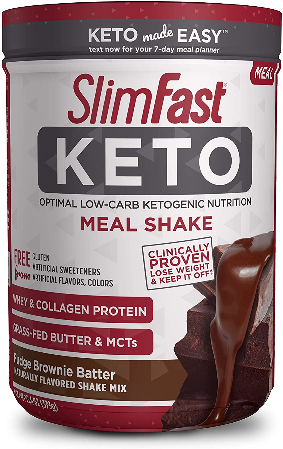 SlimFast Keto Meal Shake | Keto Shake Mixes | Meal Replacement Shake | Protein Powder | 380g - Ultimate Sup Singapore