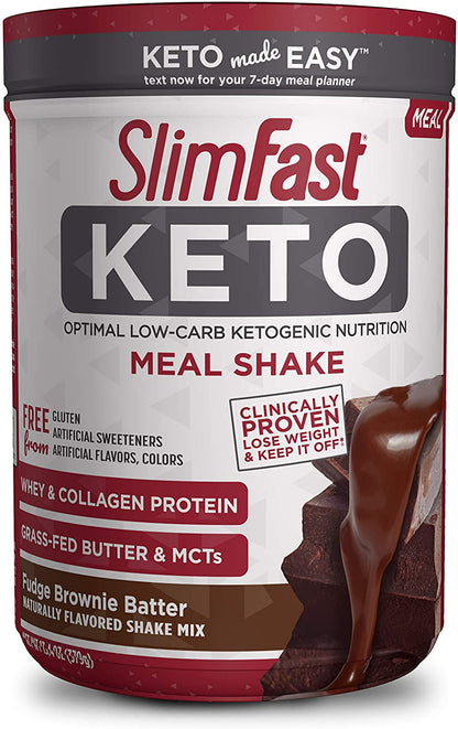 SlimFast Keto Meal Shake | Keto Shake Mixes | Meal Replacement Shake | Protein Powder | 380g - Ultimate Sup Singapore