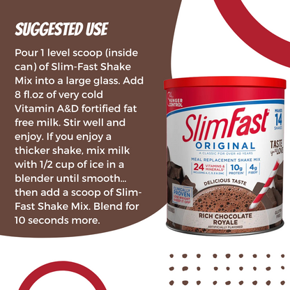 SlimFast Original & Diabetic Meal Replacement Shake, Lose Weight, Vitamin, Protein, Fiber & Mineral 364g - 884g - Ultimate Sup Singapore