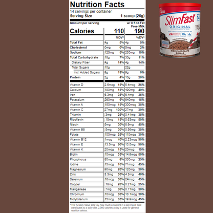 SlimFast Original & Diabetic Meal Replacement Shake, Lose Weight, Vitamin, Protein, Fiber & Mineral 364g - 884g - Ultimate Sup Singapore