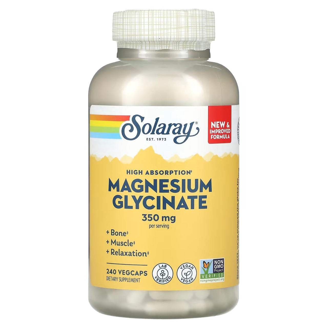 Solaray, High Absorption Magnesium Glycinate, 120 - 240 VegCaps - Ultimate Sup Singapore