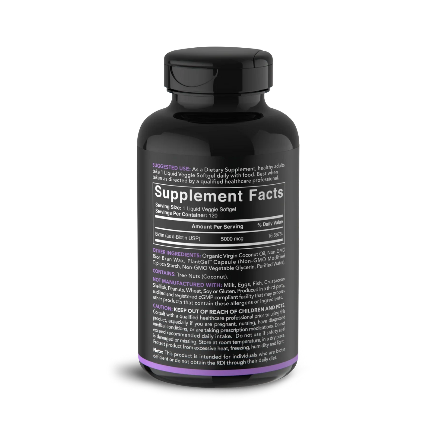 Sports Research Biotin With Coconut Oil, 120 Veggie Softgels - Ultimate Sup Singapore