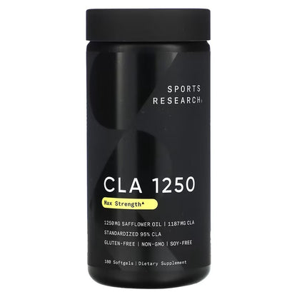 Sports Research, CLA 1250, Fat Burner, 1250 mg, 180 Softgels - Ultimate Sup Singapore