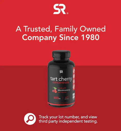 Sports Research, Tart Cherry Concentrate, Sleep supplement, Dietary Supplement, Gluten Free, 800 mg, 60 Softgels - Ultimate Sup Singapore