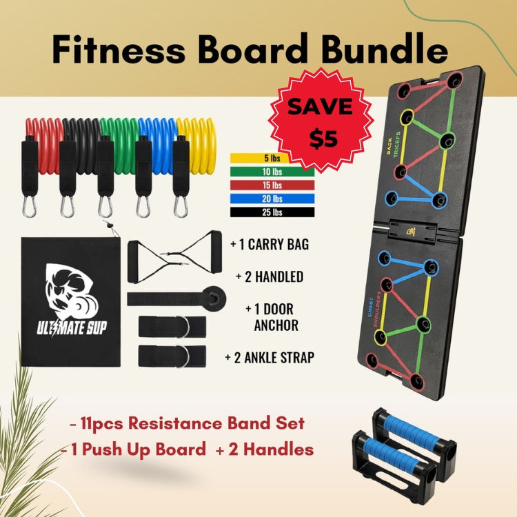 Ultimate Sup, 11pcs Premium Resistance Band Set - Ultimate Sup Singapore