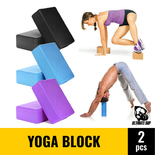 Ultimate Sup 2 Pcs Yoga Block | Yoga Brick for Yoga Pilates Exercises & Stretching - Ultimate Sup Singapore