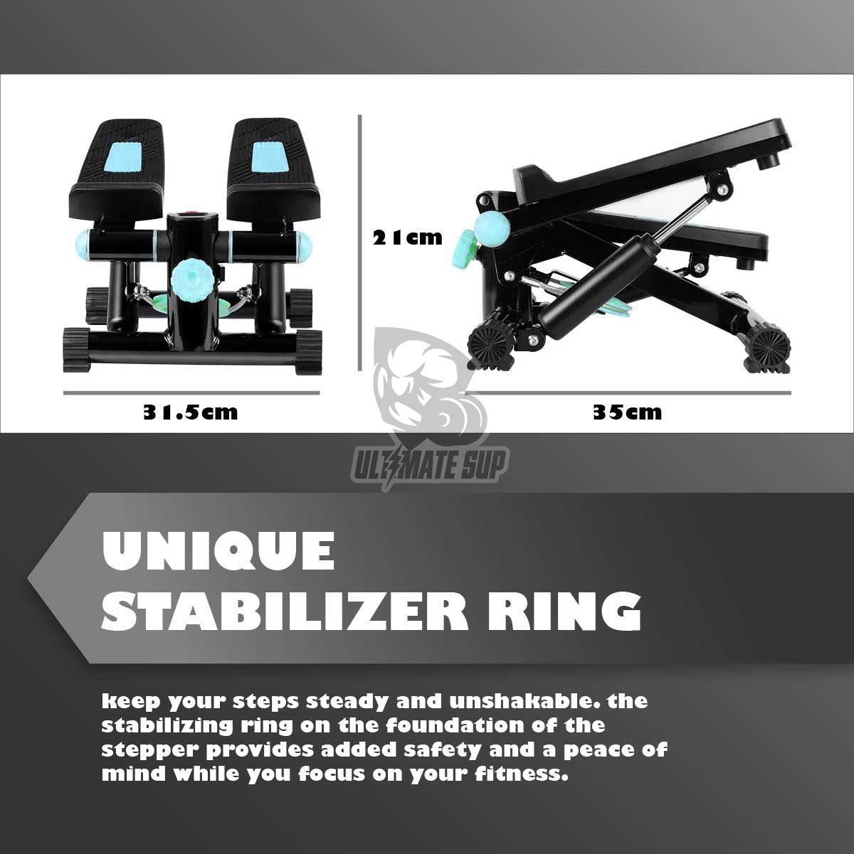 Ultimate Sup, Mini Stepper With Resistance Band - Ultimate Sup Singapore