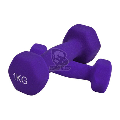UltimateSup, Neoprene Dumbbell Set, 1-7kg - Ultimate Sup Singapore