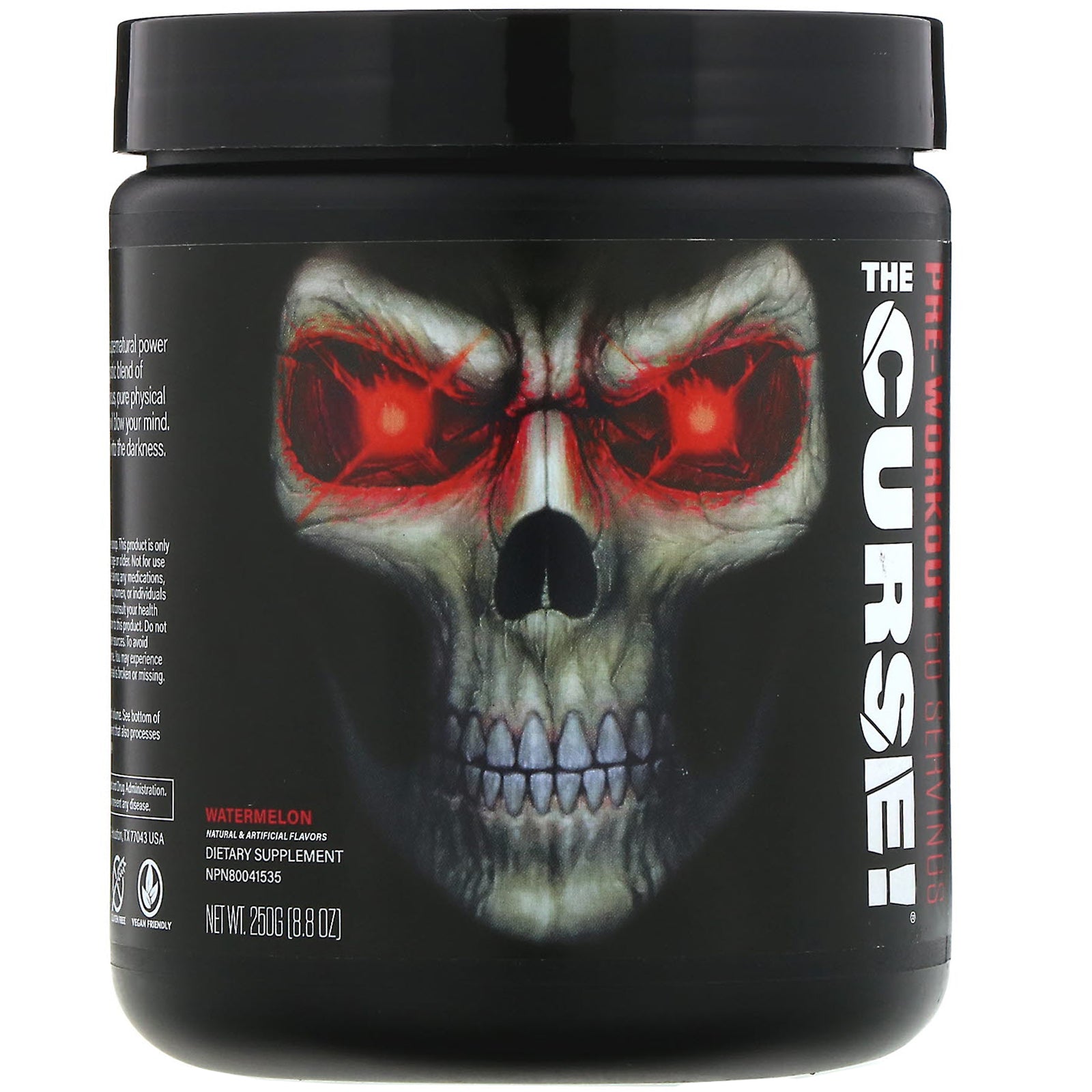 JNX Sports The Curse! Pre Workout Supplement - Intense Energy & Focus, Instant Strength Gains, 8.8 oz (250 g)