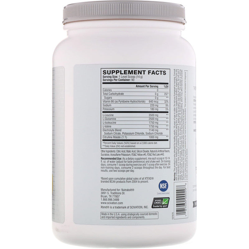 Xtend, The Original 7G BCAA, 30 - 90 Sers - Ultimate Sup Singapore