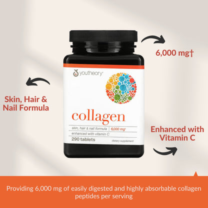 Youtheory, Collagen, 120-290 Tablets - Ultimate Sup Singapore