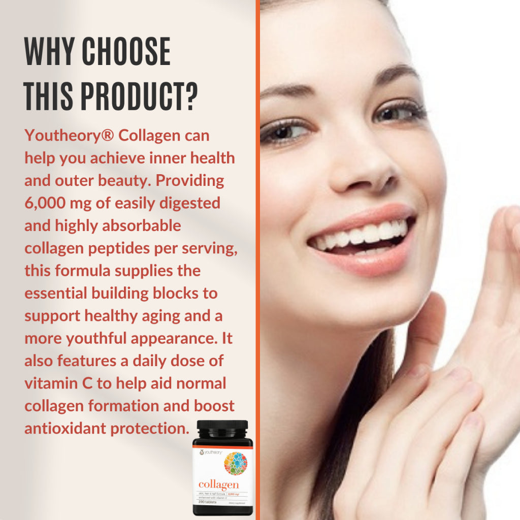 Youtheory, Collagen, 120-290 Tablets - Ultimate Sup Singapore