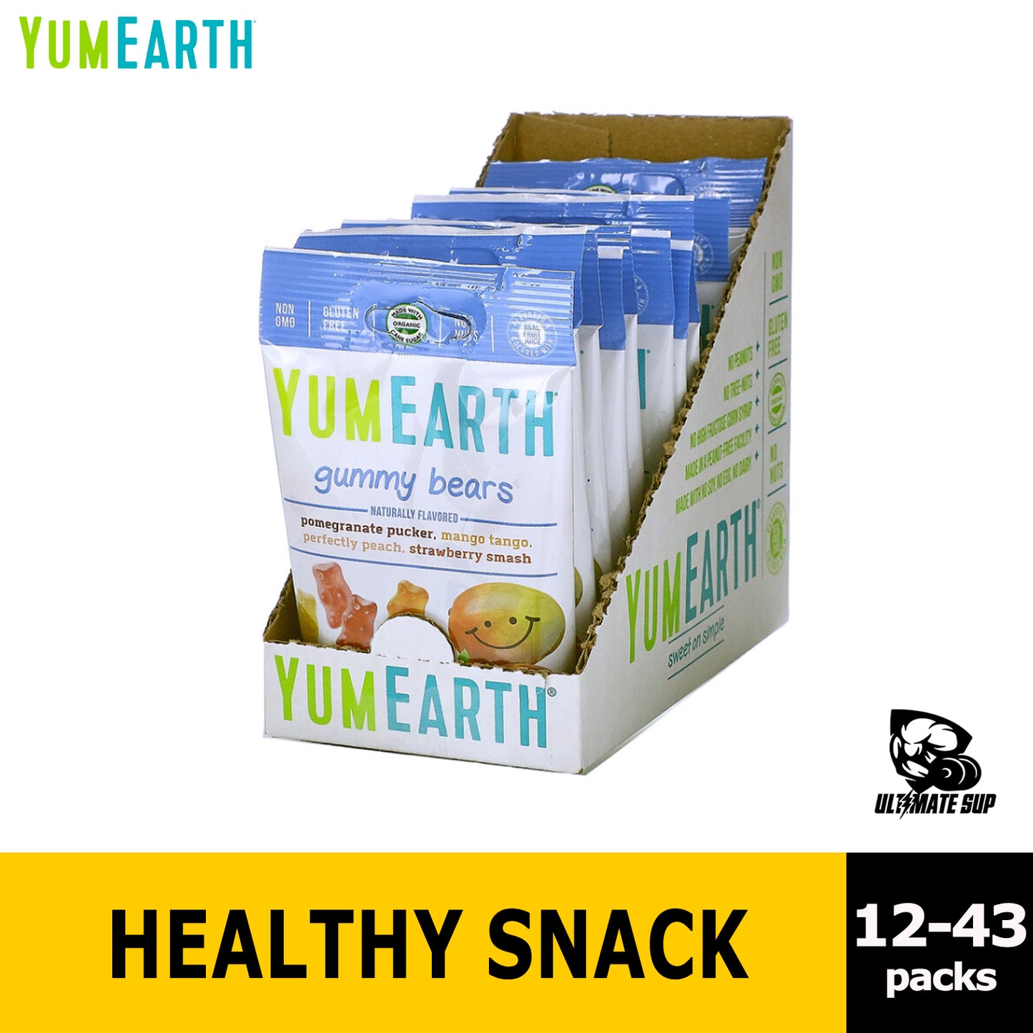 YumEarth, Gummy Bears, 12 Packs, 2.5 oz (71 g) Each - Ultimate Sup Singapore