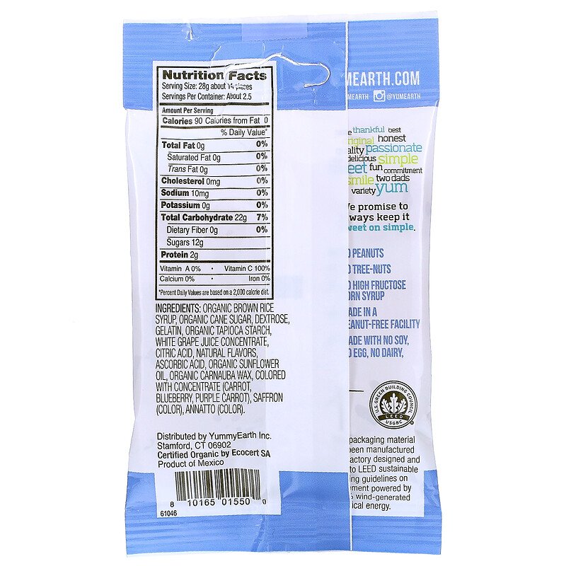YumEarth, Gummy Bears, 12 Packs, 2.5 oz (71 g) Each - Ultimate Sup Singapore