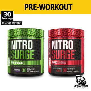 Jacked Factory, Nitrosurge Shred/ Nitrosurge Pre Workout Supplement, 30 Ser